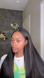 24" Yaki Straight V-part Wig